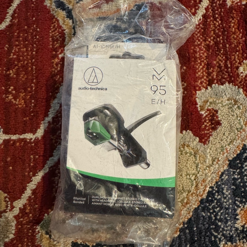 Audio-Technica AT-VM95E/H Dual Moving Magnet Cartridge with Premounted Headshell